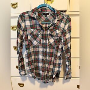 J. Crew Plaid Button-Up Shirt